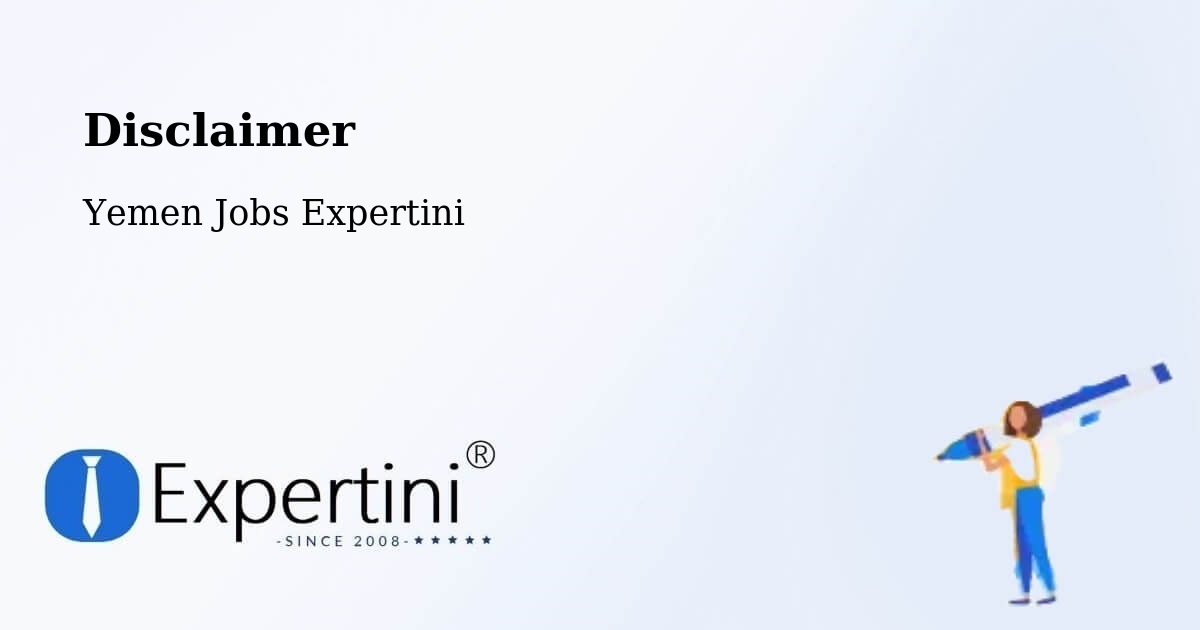 Disclaimer – Arma - Yemen Jobs Expertini